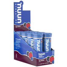 Load image into Gallery viewer, Nuun Sport Hydration Electrolyte Tablets - 10 tabs x 8 tubes