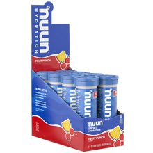 Load image into Gallery viewer, Nuun Sport Hydration Electrolyte Tablets - 10 tabs x 8 tubes
