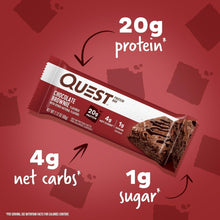 Load image into Gallery viewer, Quest Protein Bar, High Protein, Low Carb, Keto Friendly, 60g, 12 Count