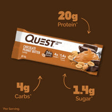 Load image into Gallery viewer, Quest Protein Bar, High Protein, Low Carb, Keto Friendly, 60g, 12 Count