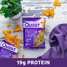Load image into Gallery viewer, Quest Nutrition Tortilla Style Protein Chips, High Protein, Low Carb, Baked, 32g (Pack of 8)