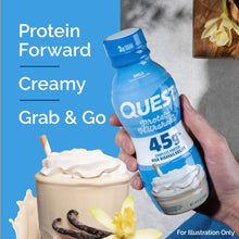Load image into Gallery viewer, Quest Nutrition Protein Shake, 45g Protein, 2g Sugar, 4g Net Carbs, Ready to Drink, Gluten Free, 12 Count