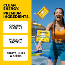 Load image into Gallery viewer, Quantum Energy Square, 100mg Caffeine, 10g Protein, 8 x 48g