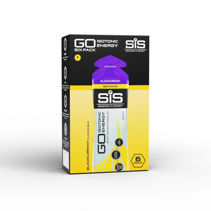 Science in Sport GO Isotonic Energy Gel Blackcurrant - 6 Pack