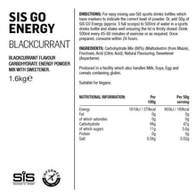 Load image into Gallery viewer, Science in Sport GO Energy Powder 1.6kg - Blackcurrant
