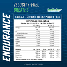 Load image into Gallery viewer, Endurance Breathe - Energy &amp; Hydration Powder 1.5kg (30 Servings)
