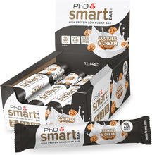 Load image into Gallery viewer, PhD Smart Bar Cookies and Cream - 12pack
