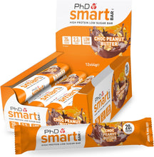 Load image into Gallery viewer, PhD Smart Bar Chocolate Peanut Butter - 12pack
