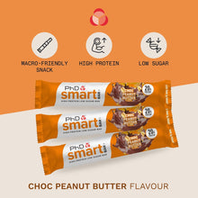 Load image into Gallery viewer, PhD Smart Bar Chocolate Peanut Butter - 12pack
