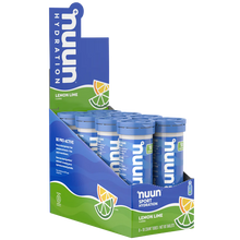 Load image into Gallery viewer, Nuun Sport Hydration Electrolyte Tablets - 10 tabs x 8 tubes
