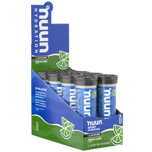 Load image into Gallery viewer, Nuun Sport Hydration Electrolyte Tablets - 10 tabs x 8 tubes
