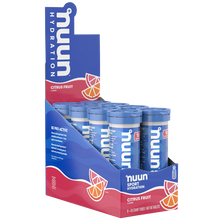 Load image into Gallery viewer, Nuun Sport Hydration Electrolyte Tablets - 10 tabs x 8 tubes
