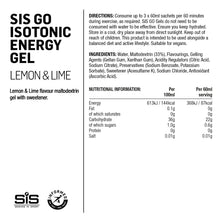 Load image into Gallery viewer, Science in Sport GO Isotonic Energy Gel Lemon &amp; Lime - 6 Pack
