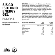 Load image into Gallery viewer, Science in Sport GO Isotonic Energy Gel Pineapple - 6 Pack
