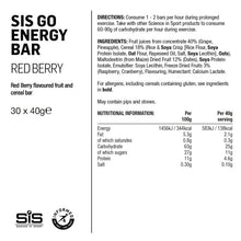 Load image into Gallery viewer, Science in Sport GO Energy Bar Mini Red Berry - 30 Pack
