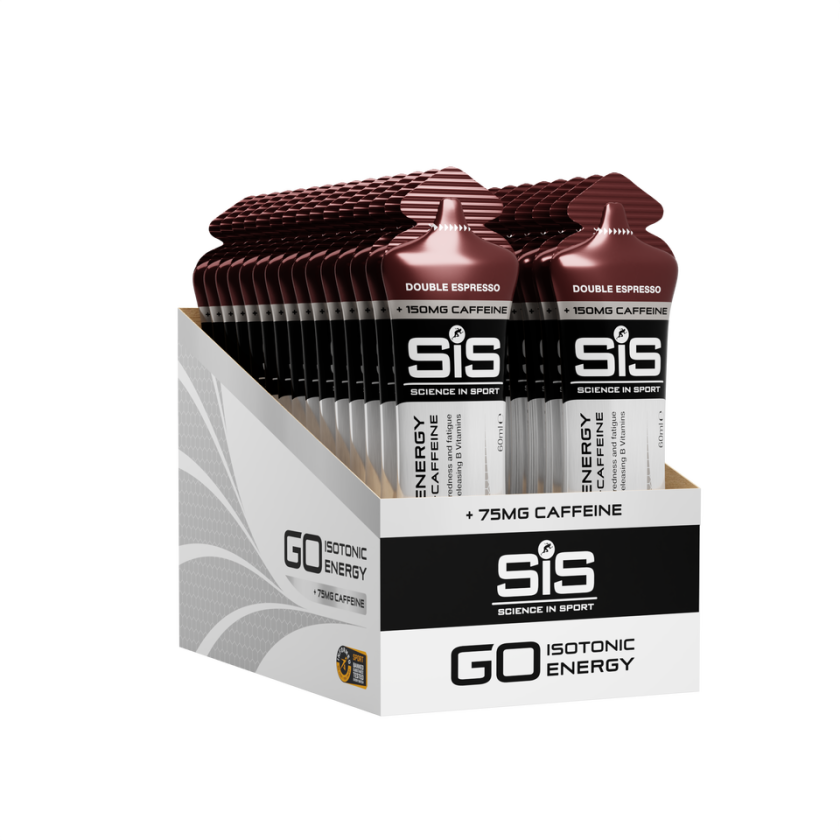 Science in Sport GO Energy + Caffeine Gel Dbl Espresso - 30 Pack