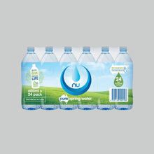 Load image into Gallery viewer, Nu Pure Spring Water, 24 x 600ml - Still
