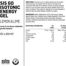 Load image into Gallery viewer, Science in Sport GO Isotonic Energy Gel Lemon Lime - 30 Pack
