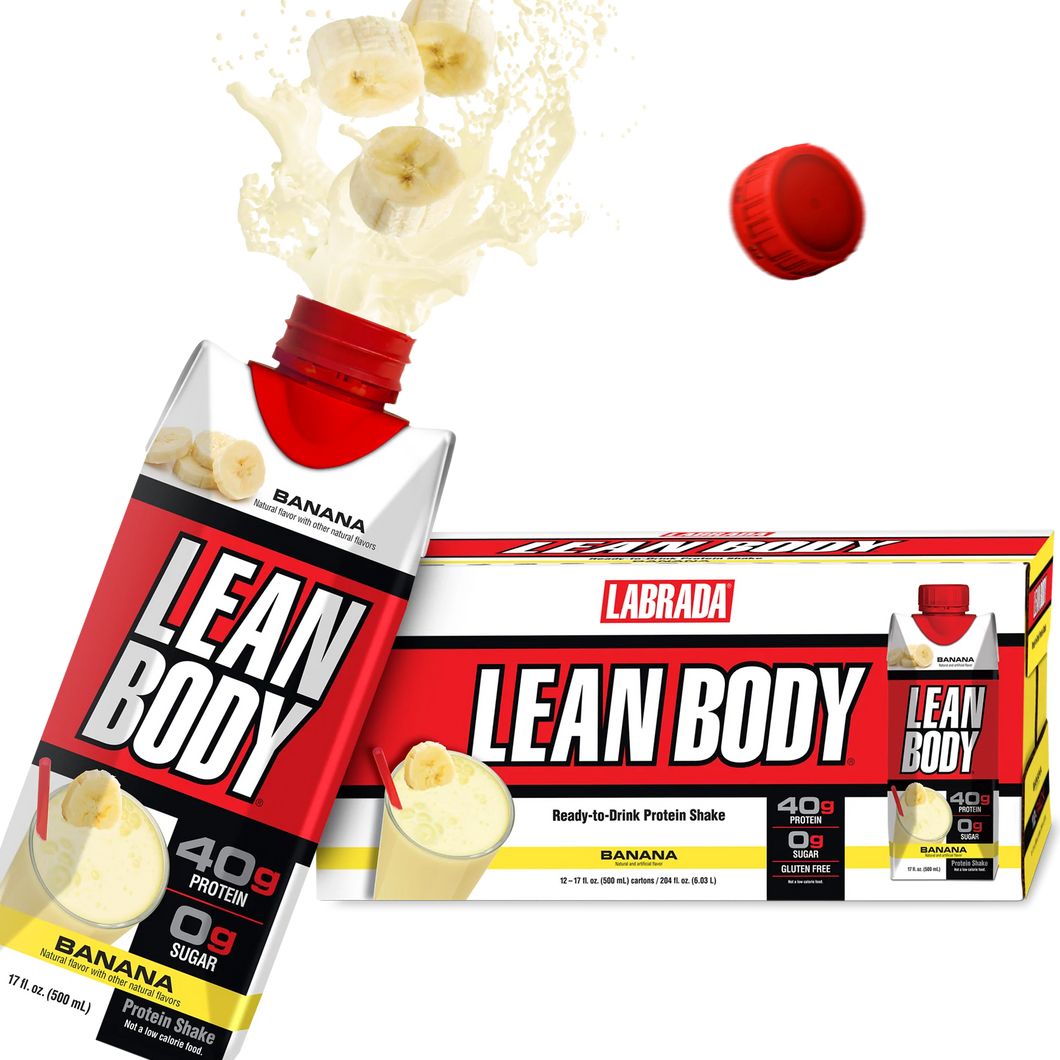 LEAN BODY PROTEIN SHAKE Ready-To-Drink (12 pack) 500ml - Banana