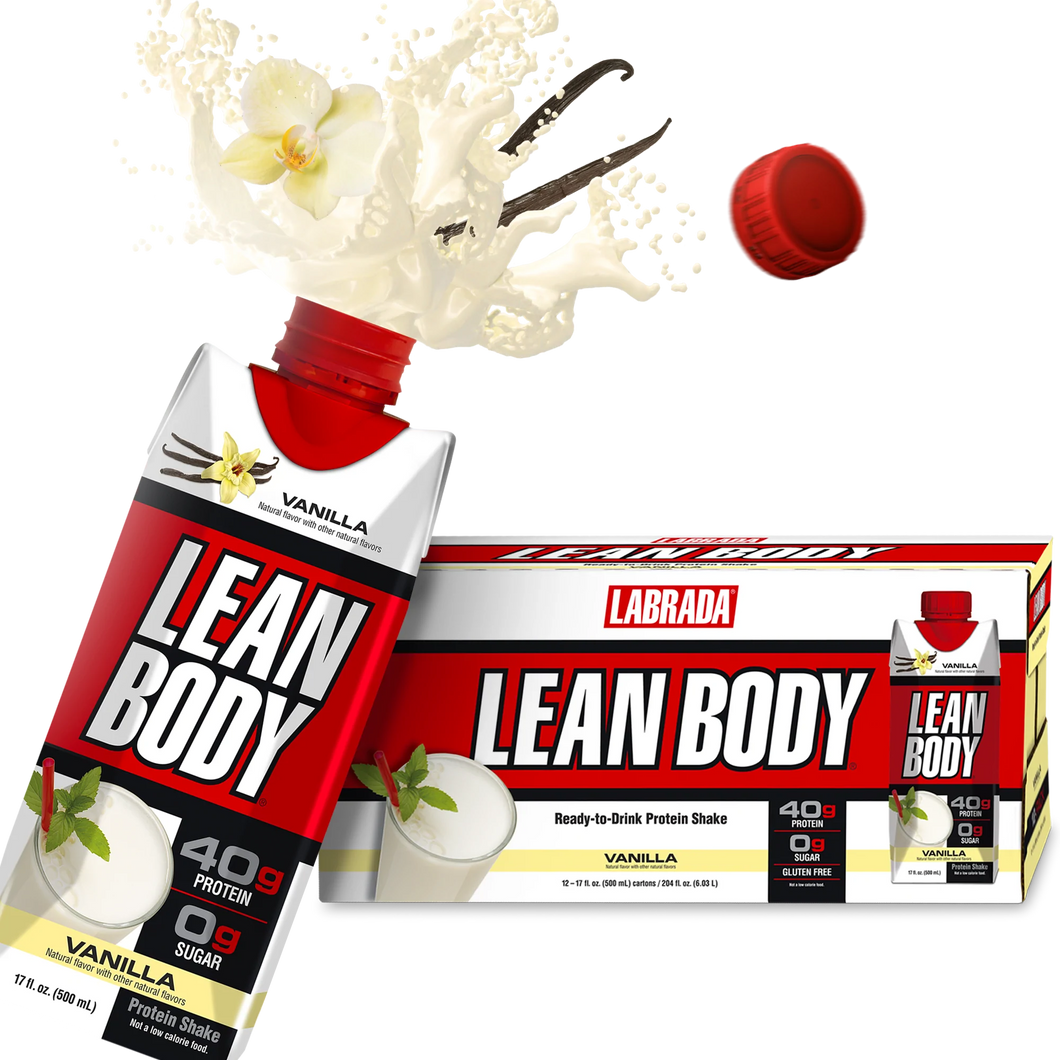 LEAN BODY PROTEIN SHAKE Ready-To-Drink (12 pack) 500ml - Vanilla